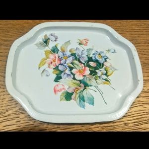 Vintage Floral Tray